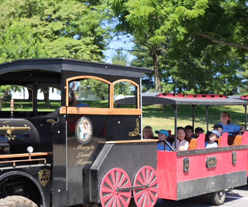 Train Rides – $5/person Hop on our new train for a ride around the barns.
